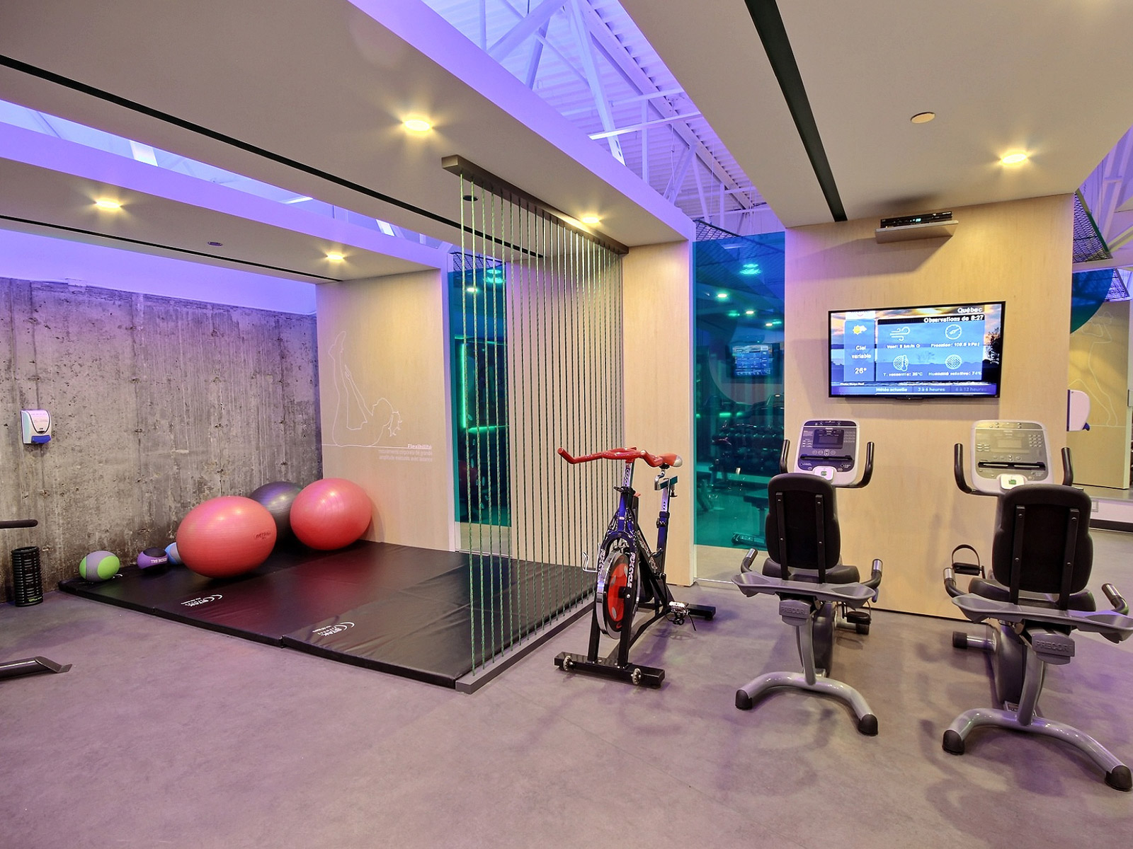 Décoration salle d'entrainement
