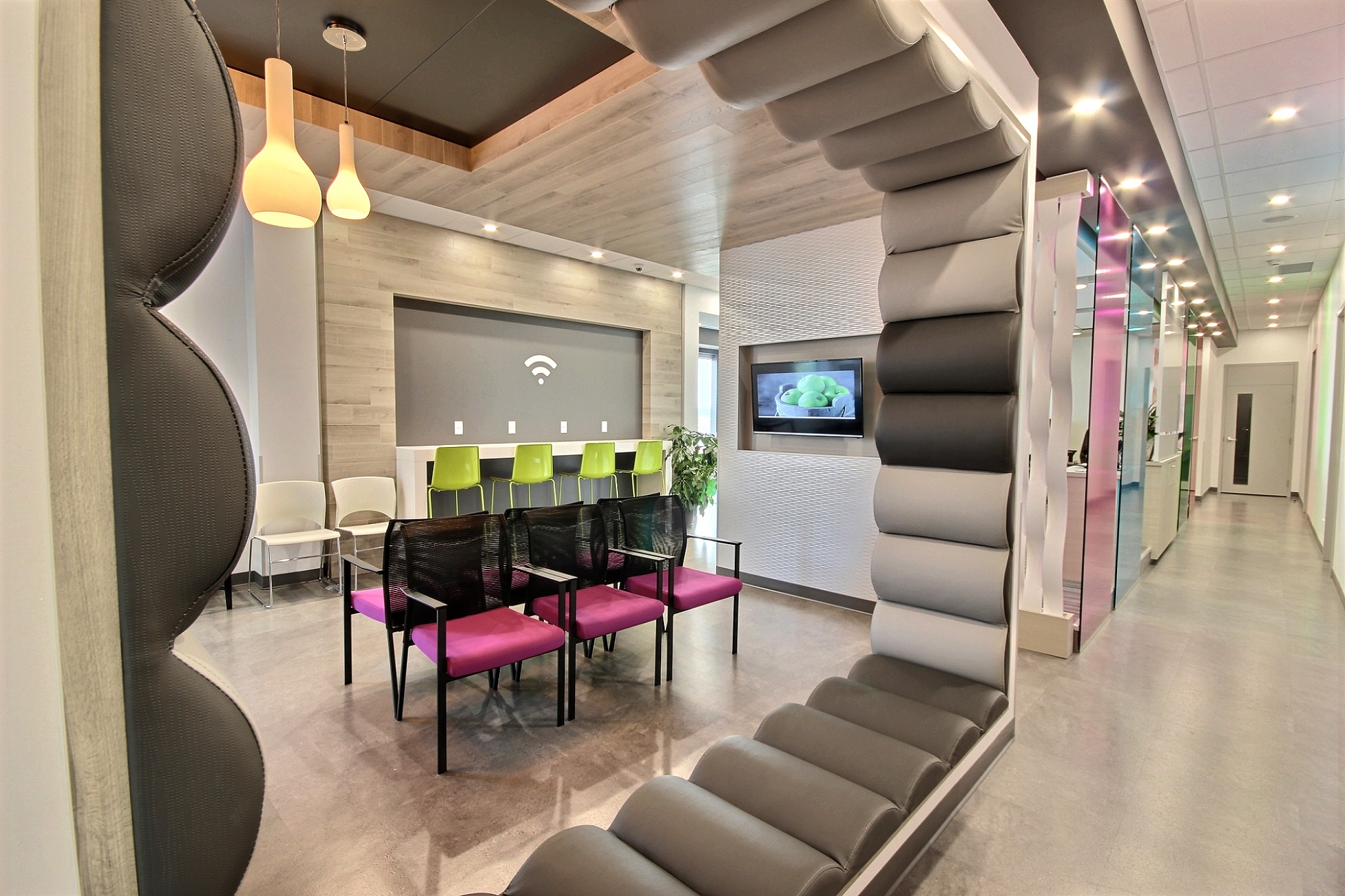 Design intérieur salle d'attente Québec