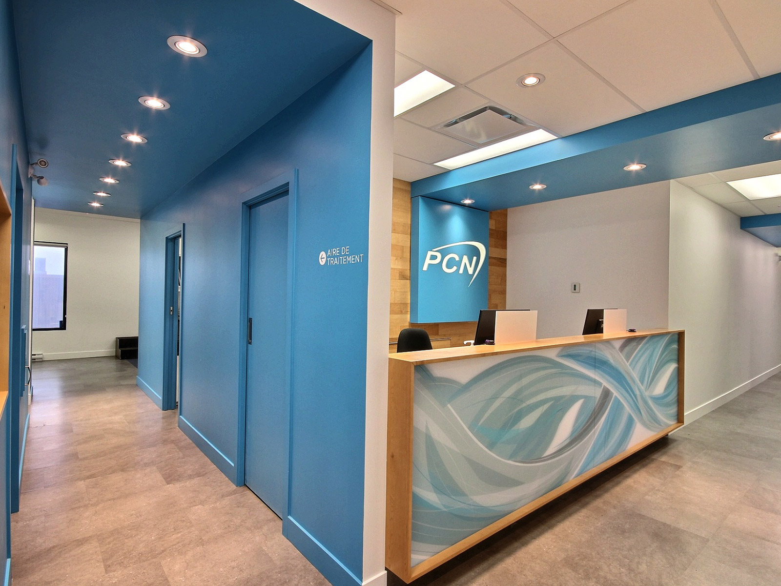 Design intérieur accueil PCN